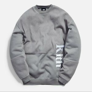 KITH paneled crewneck in Grey!